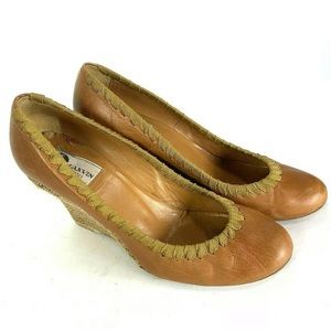 Lanvin Round Toe Espadrille Wedge Heels Womens 39